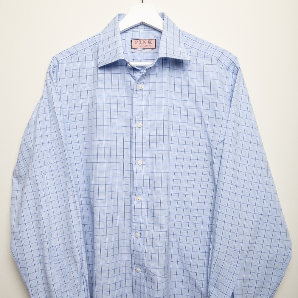 Thomas Pink French Cuff Dress Shirt 16.5 x 35